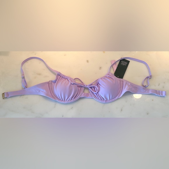Wild Fable, Women's Shirred Underwire Bikini Top, Light Purple Size XS - Picture 5 of 5